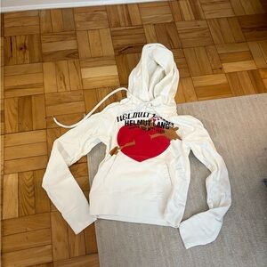 Helmut Lang White Hoodie